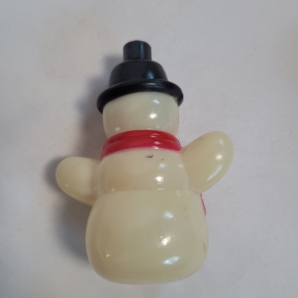 VTG Christmas Plastic Blow Mold Santa & Snowmen String Light Covers No Lights - Picture 6 of 8